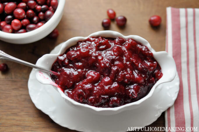 Healthy Cranberry Sauce Recipe with Honey