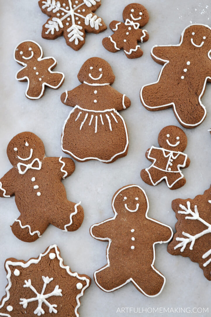 healthy gingerbread cookies made with molasses