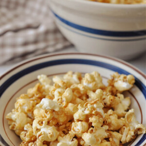 healthy honey butter caramel popcorn