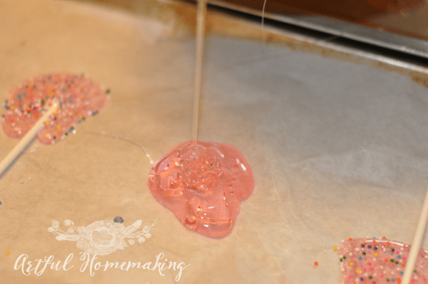 homemade lollipops