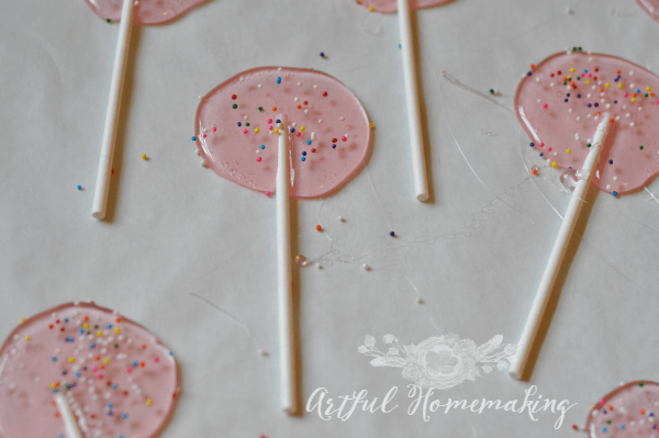 homemade lollipops