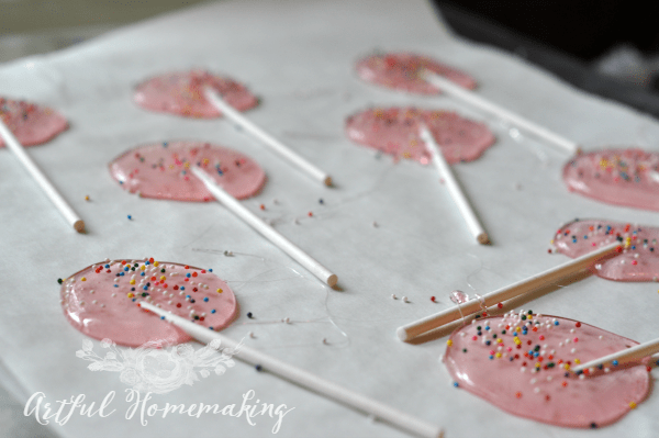 homemade lollipops