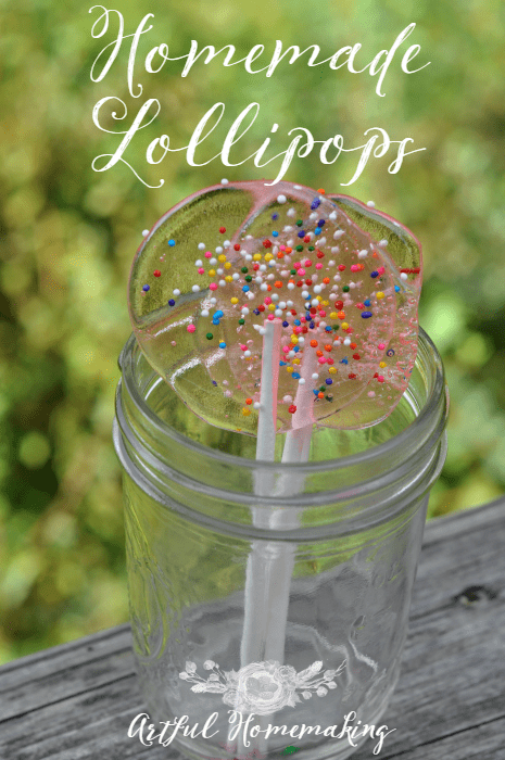 homemade lollipops