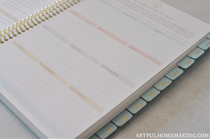 detailed planner pages