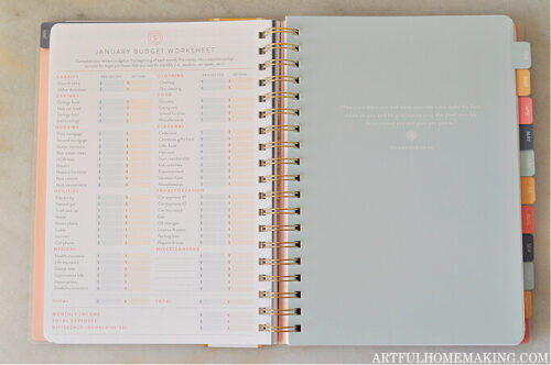 Best Planner for Homemakers - Artful Homemaking