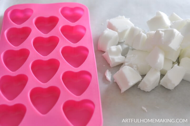 lavender goat milk soap hearts