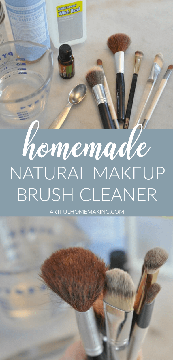 Homemade Natural Makeup Brush Cleaner