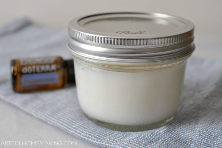 homemade coconut mint toothpaste