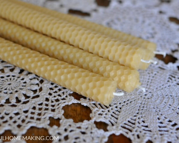 Rolled Beeswax Candles
