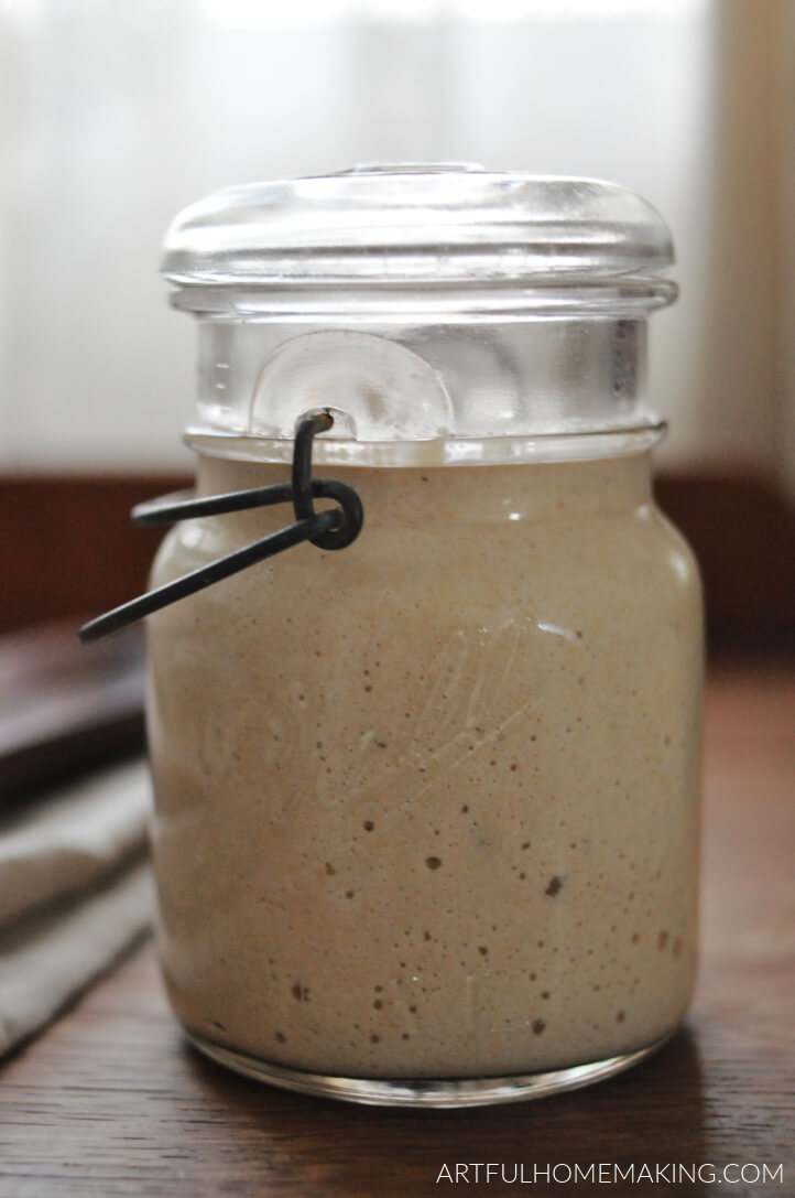 homemade sourdough starter