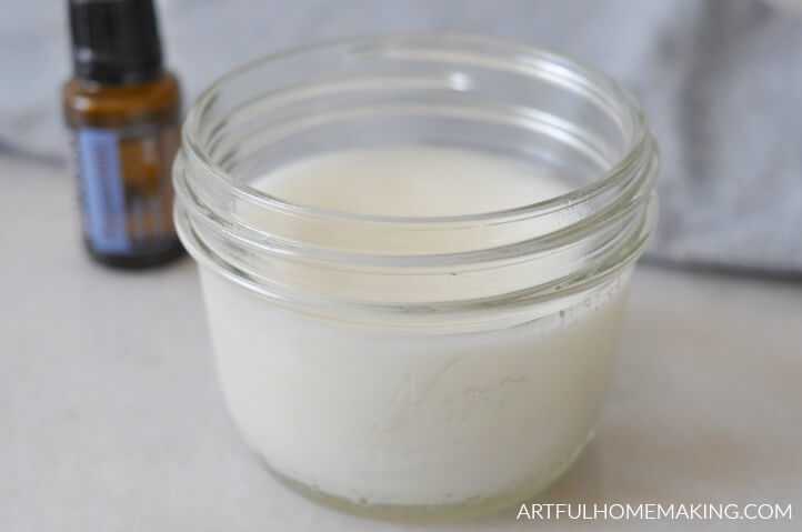 homemade coconut mint toothpaste with essential oils