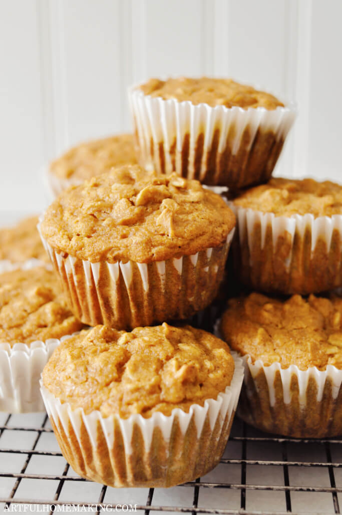 healthy pumpkin muffins