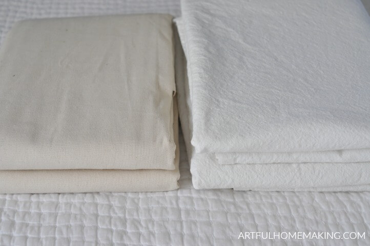 How to Bleach Drop Cloth for Slipcovers and Sewing