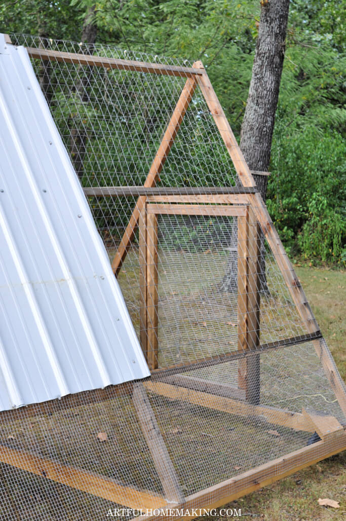 Our Mobile Chicken Coop Tractor - Artful Homemaking