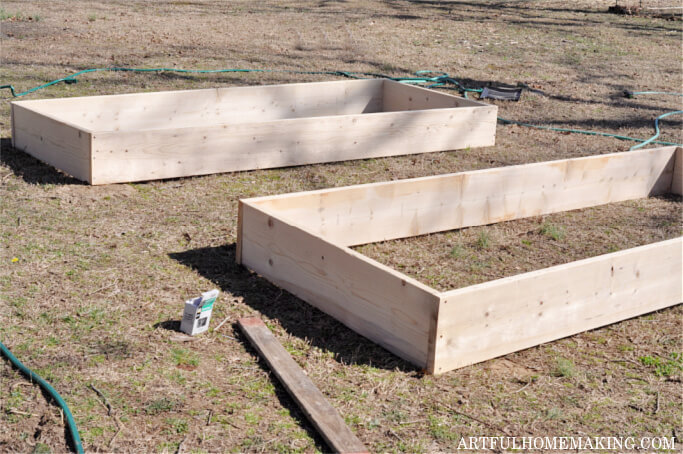 raised garden bed build