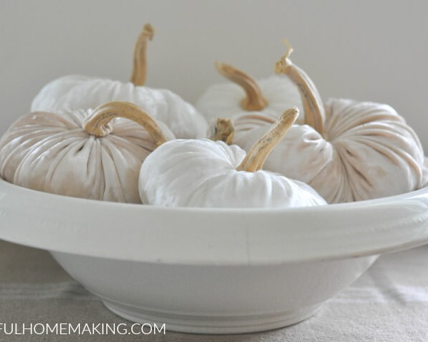 how to make velvet pumpkins