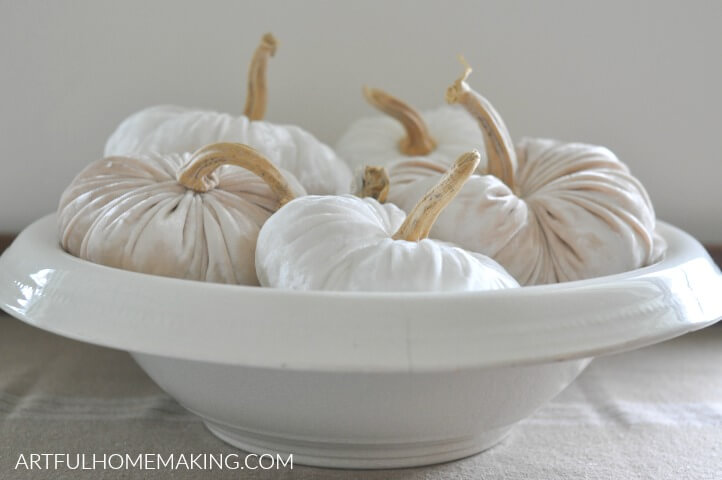 how to make velvet pumpkins