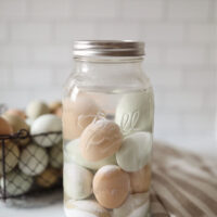 how to water glass eggs