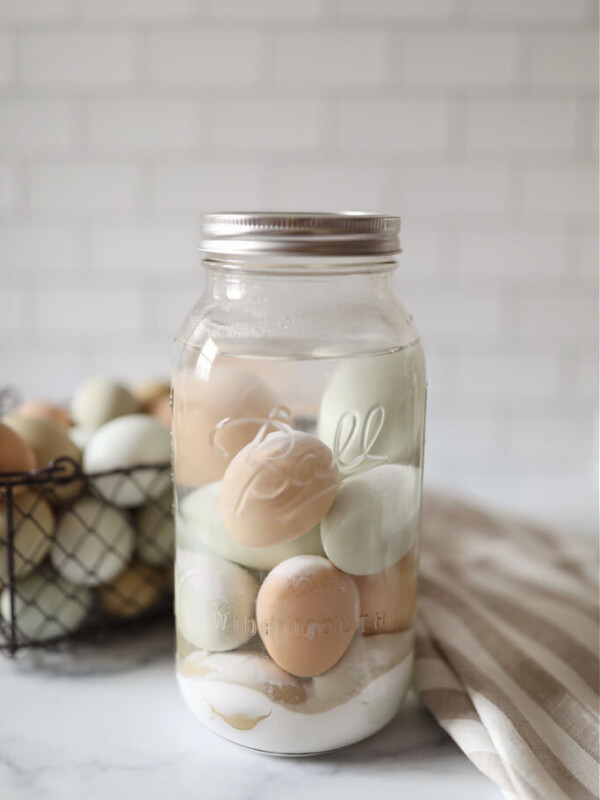 how to water glass eggs