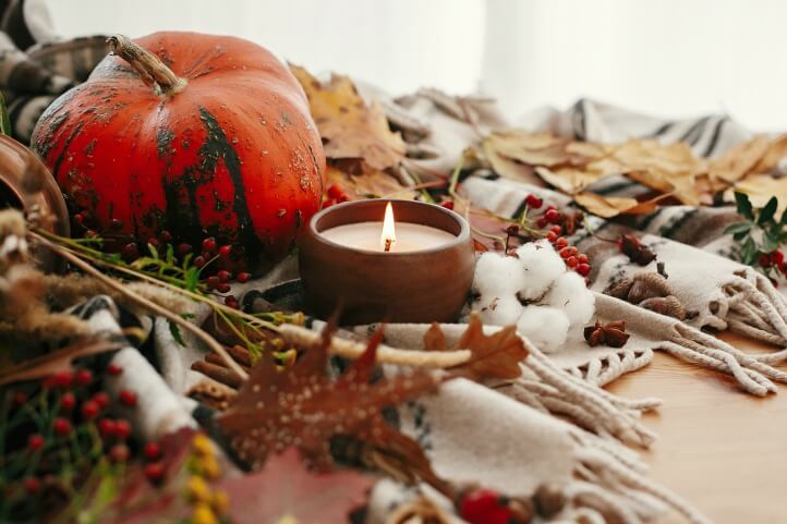 decorate for fall on a budget