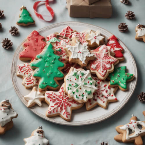 making cookies on Christmas Eve
