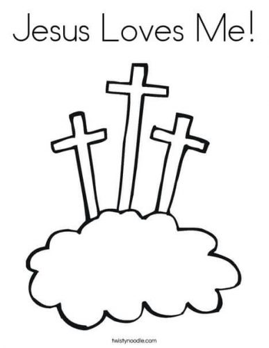 Jesus Loves Me coloring page