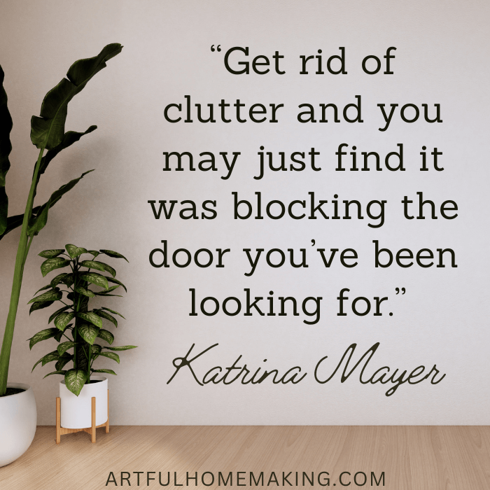 katrina mayer decluttering quote