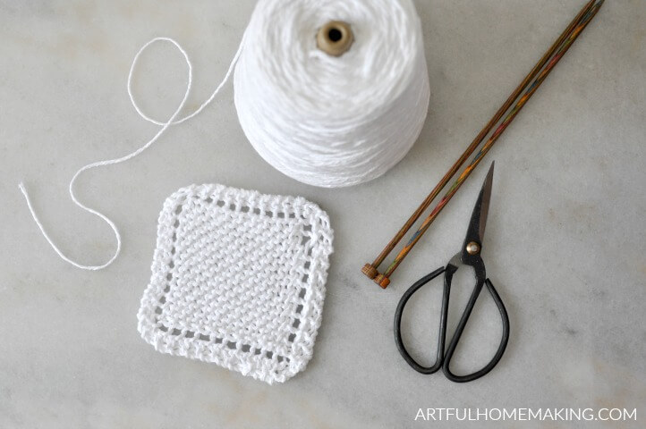 Easy Knitted Coasters Pattern