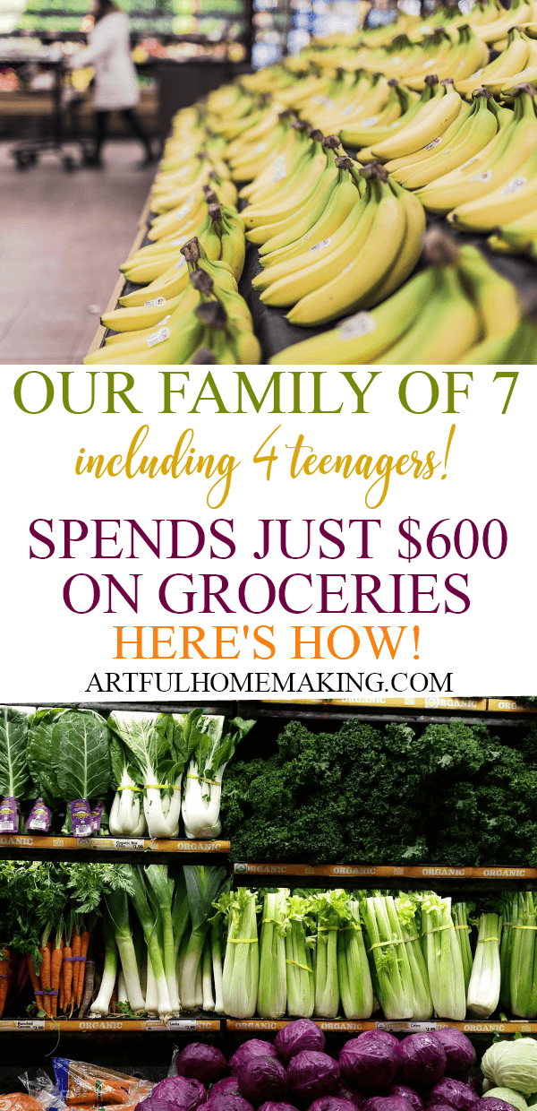How we cut our grocery bill in half with a large family!