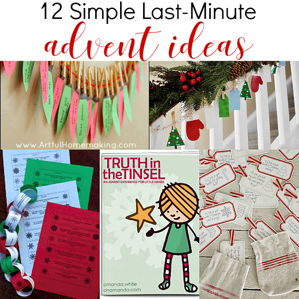 12 Simple Last-Minute Advent Ideas