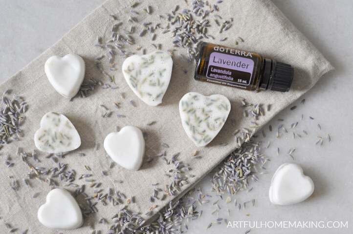 Lavender Goat Milk Soap Hearts