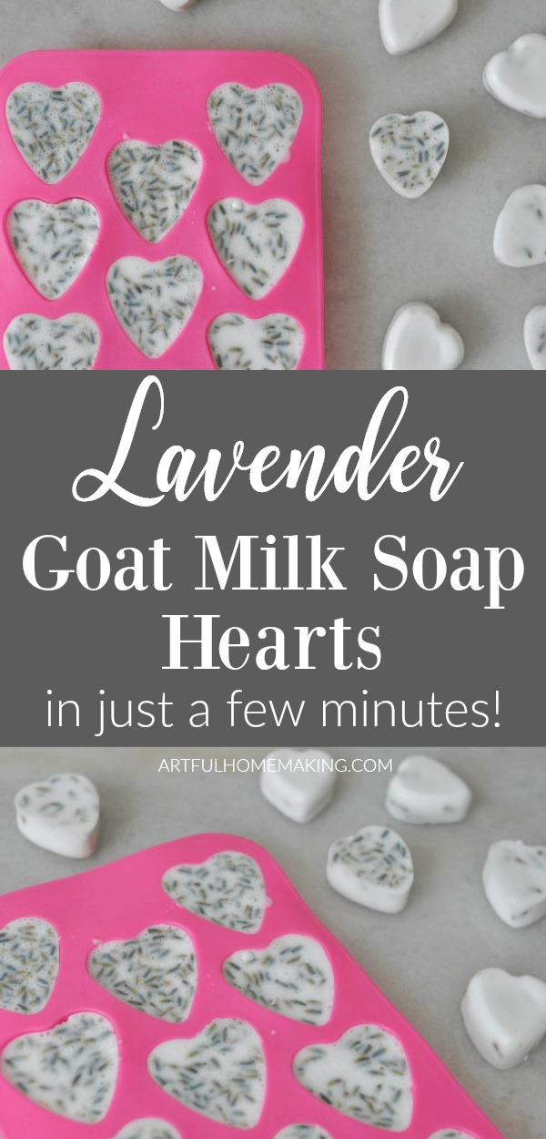 Lavender Goat Milk Soap Hearts