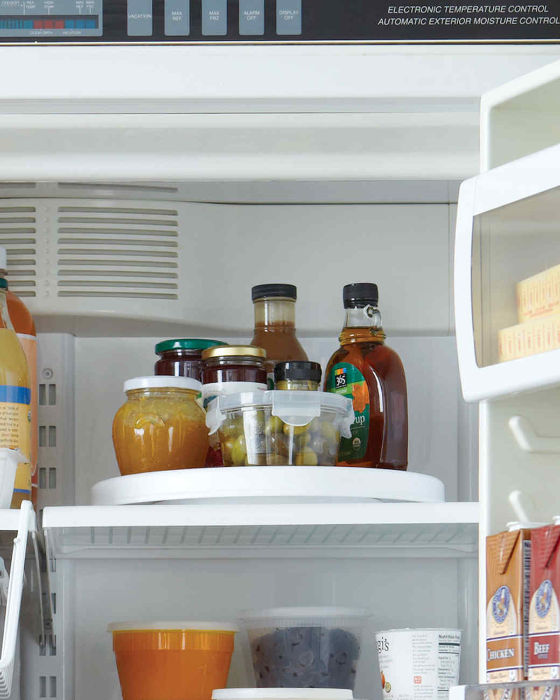 lazy susan fridge