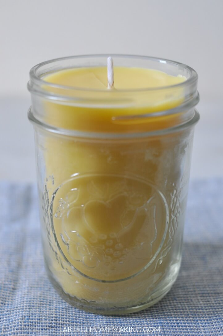 beeswax candle