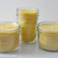 how to make beeswax candles