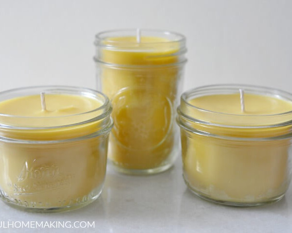 how to make beeswax candles