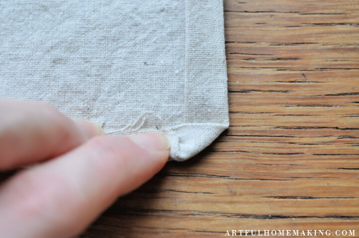 how to sew cloth napkins