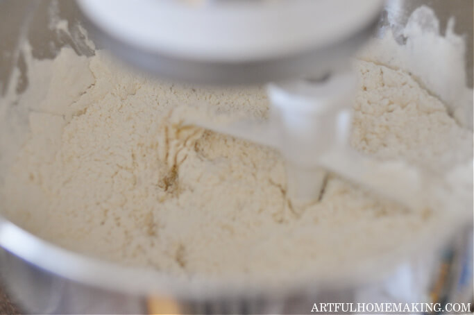 dough in stand mixer