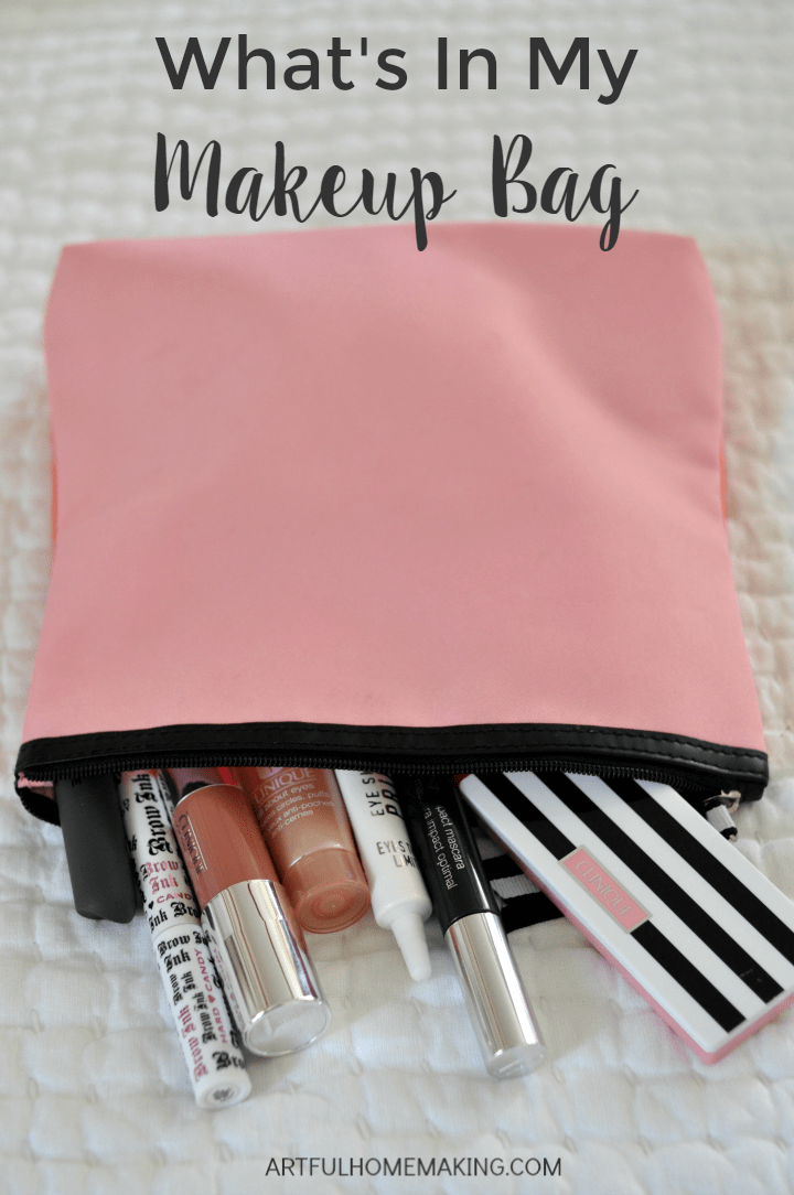 What one busy homeschool mom keeps in her makeup bag!