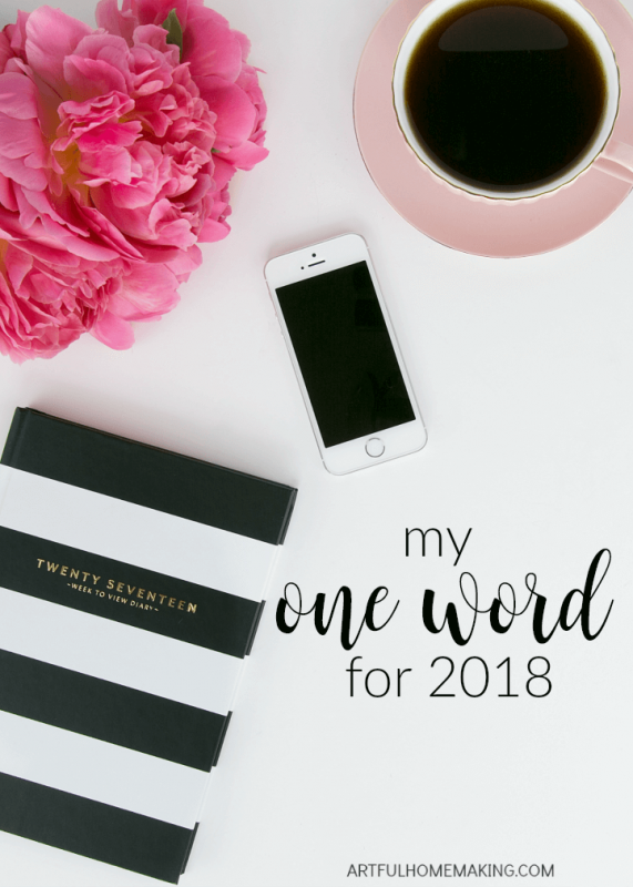 Plan for an intentional year by picking one word to focus on!