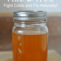 Learn how to make fire water, a simple to make natural cold and flu remedy!