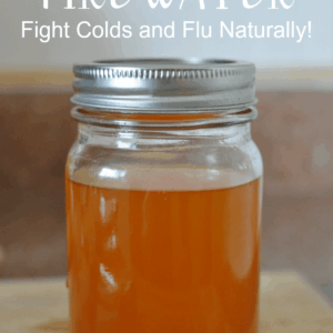 Learn how to make fire water, a simple to make natural cold and flu remedy!