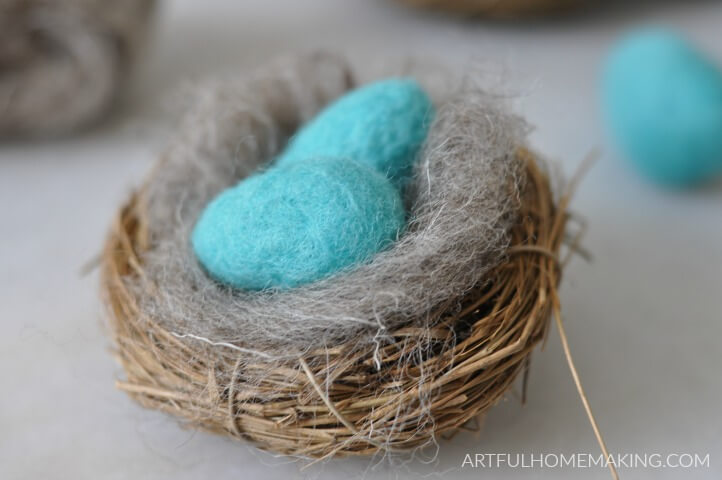 beginner needle felting project