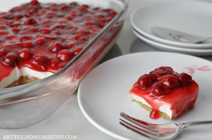 cherry cheesecake dessert