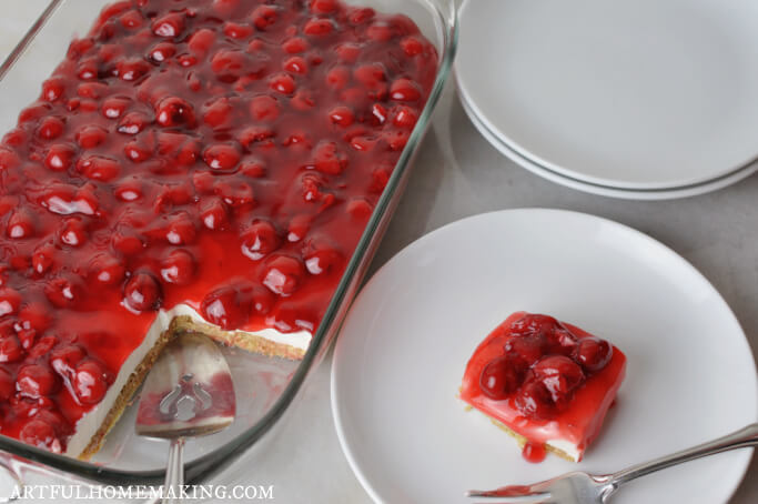 cherry cheesecake dessert