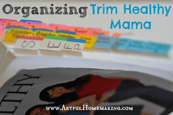 Organizing Trim Healthy Mama