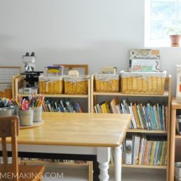 Homeschool Room Tour with Farmhouse Style Updates