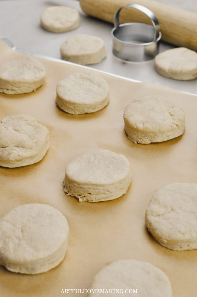 long fermented sourdough biscuits