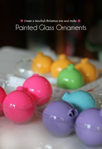 painted glass christmas ornaments