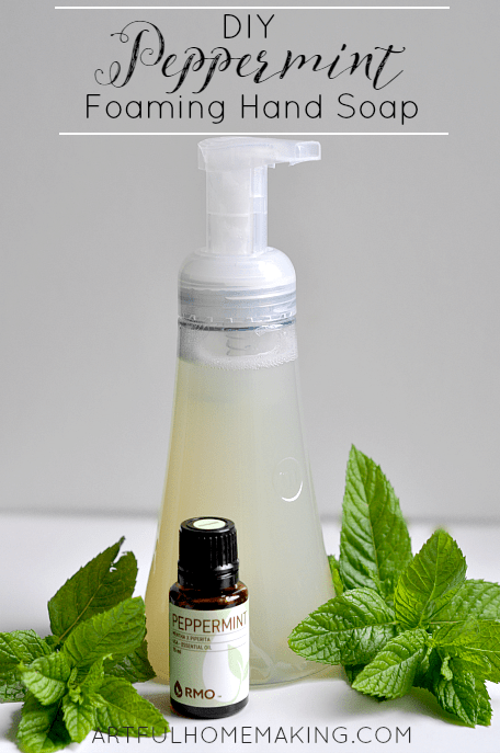 peppermint foaming hand soap